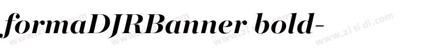 formaDJRBanner bold字体转换